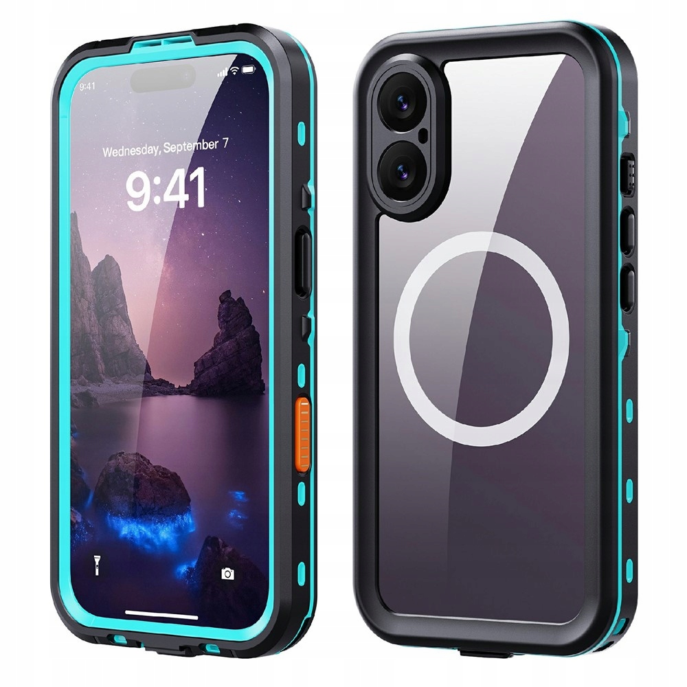 Pouzdro Vodotěsné 360° IP68 Pro Iphone 17 Magsafe Pancéřové Pouzdro Vodotěsné