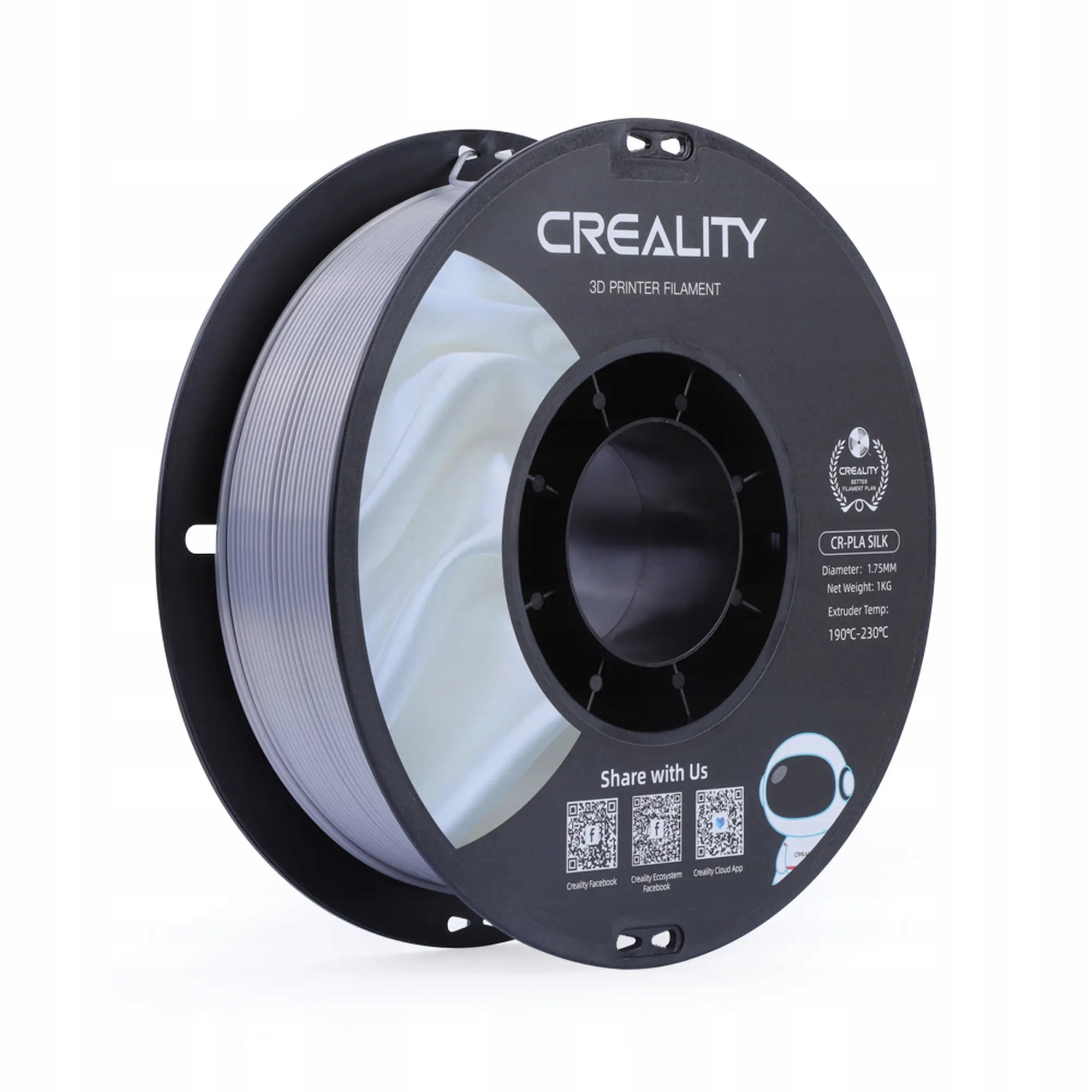 Filament Creality Cr- Silk Pla (srebrny) Creality