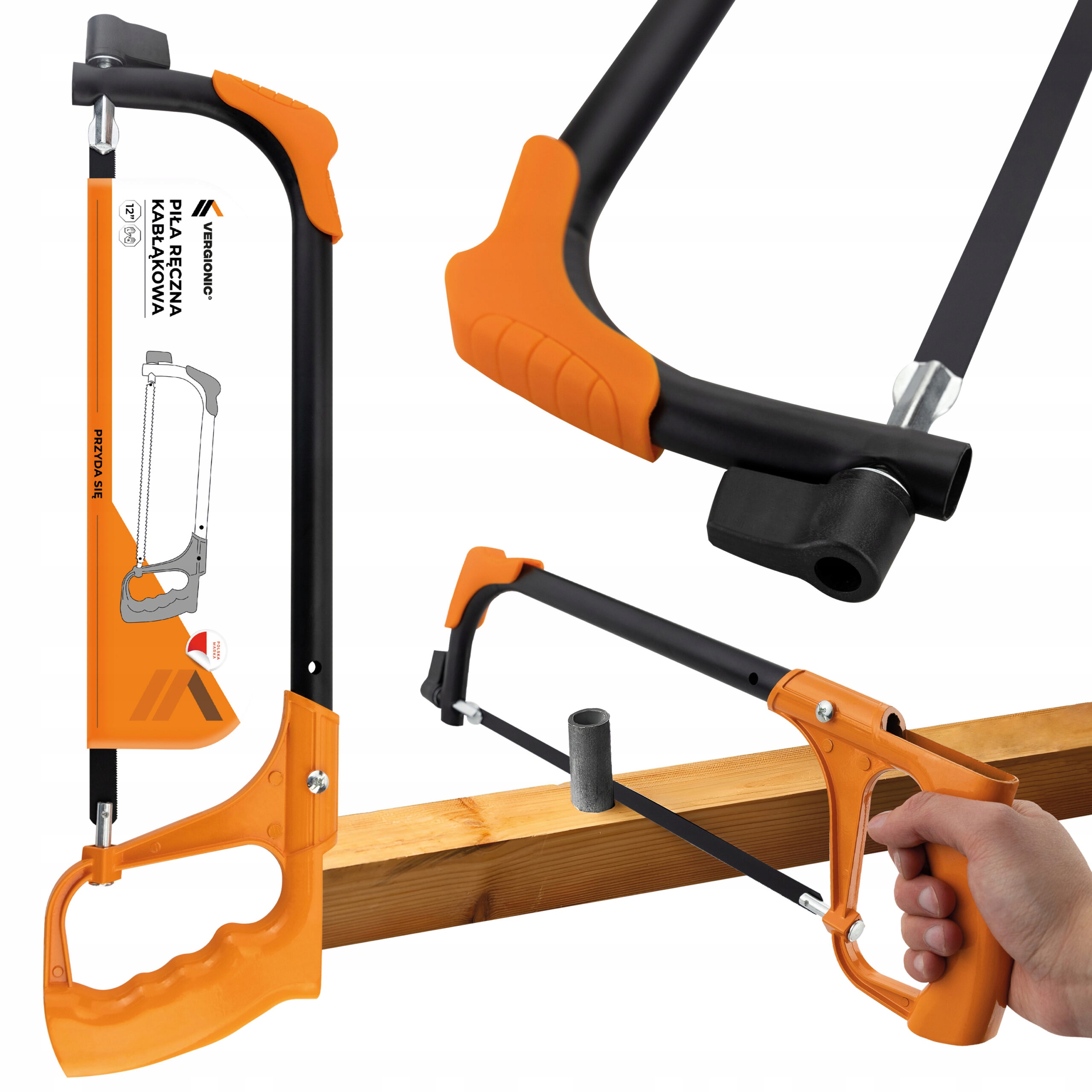 PIŁA RĘCZNA DO DREWNA METALU BRZESZCZOT DO METALU