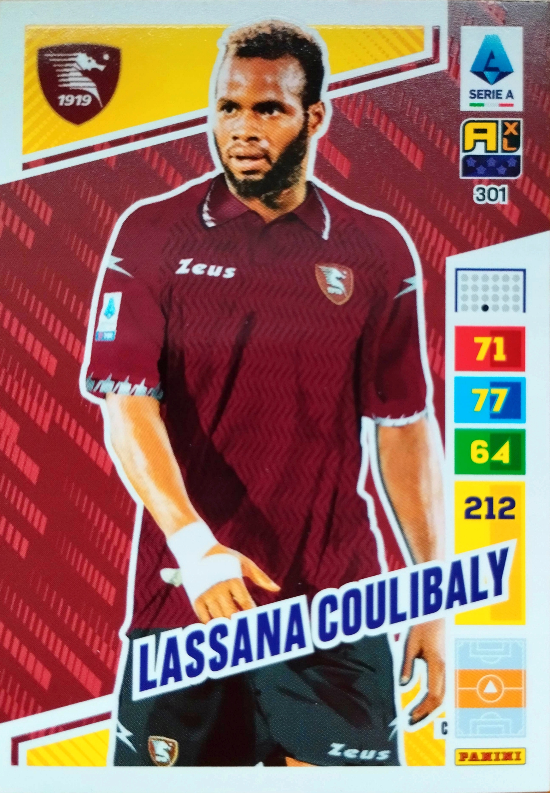 Panini Calciatori Liga Włoska 2023 2024 301 Lassana Coulibaly Salernitana