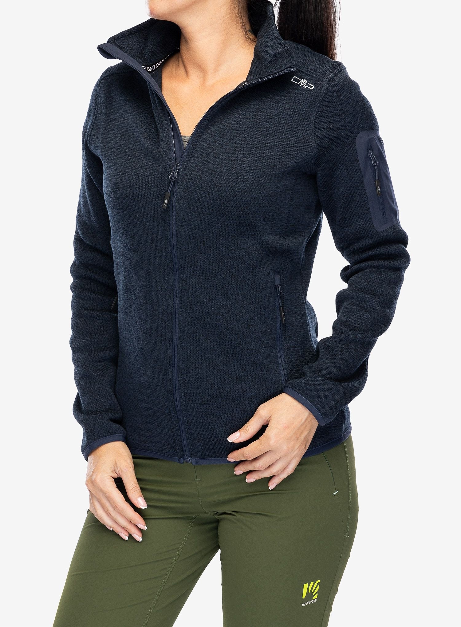 Polar damski Cmp Haze Jacket Knitted b.blue 42 (L)