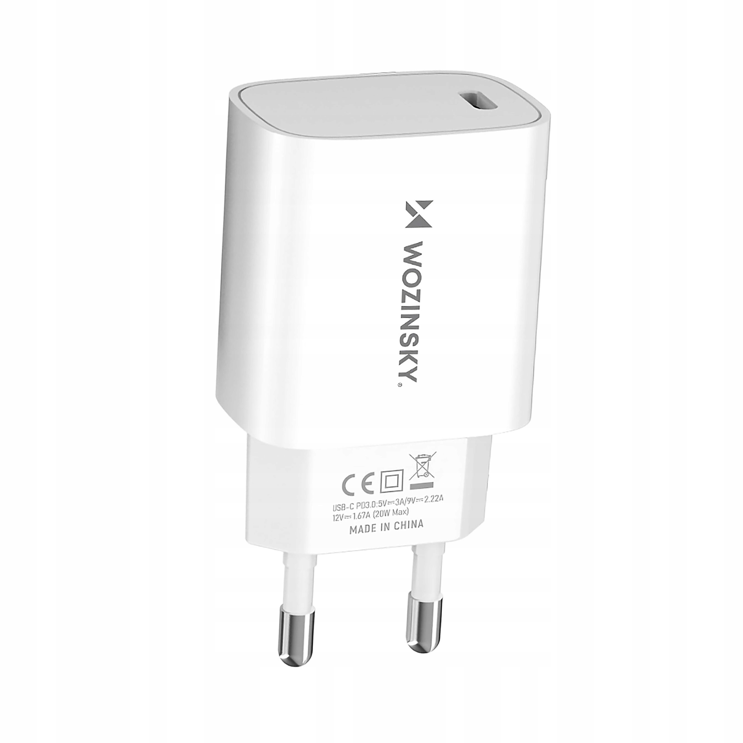 Ładowarka sieciowa Wozinsky Wgwccw 20W Usb-c biała