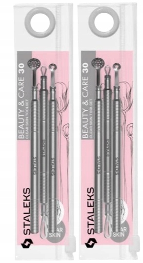 2 x Staleks Sada Čistá kůže Beauty & Care 30 Bezpečný pro pokožku