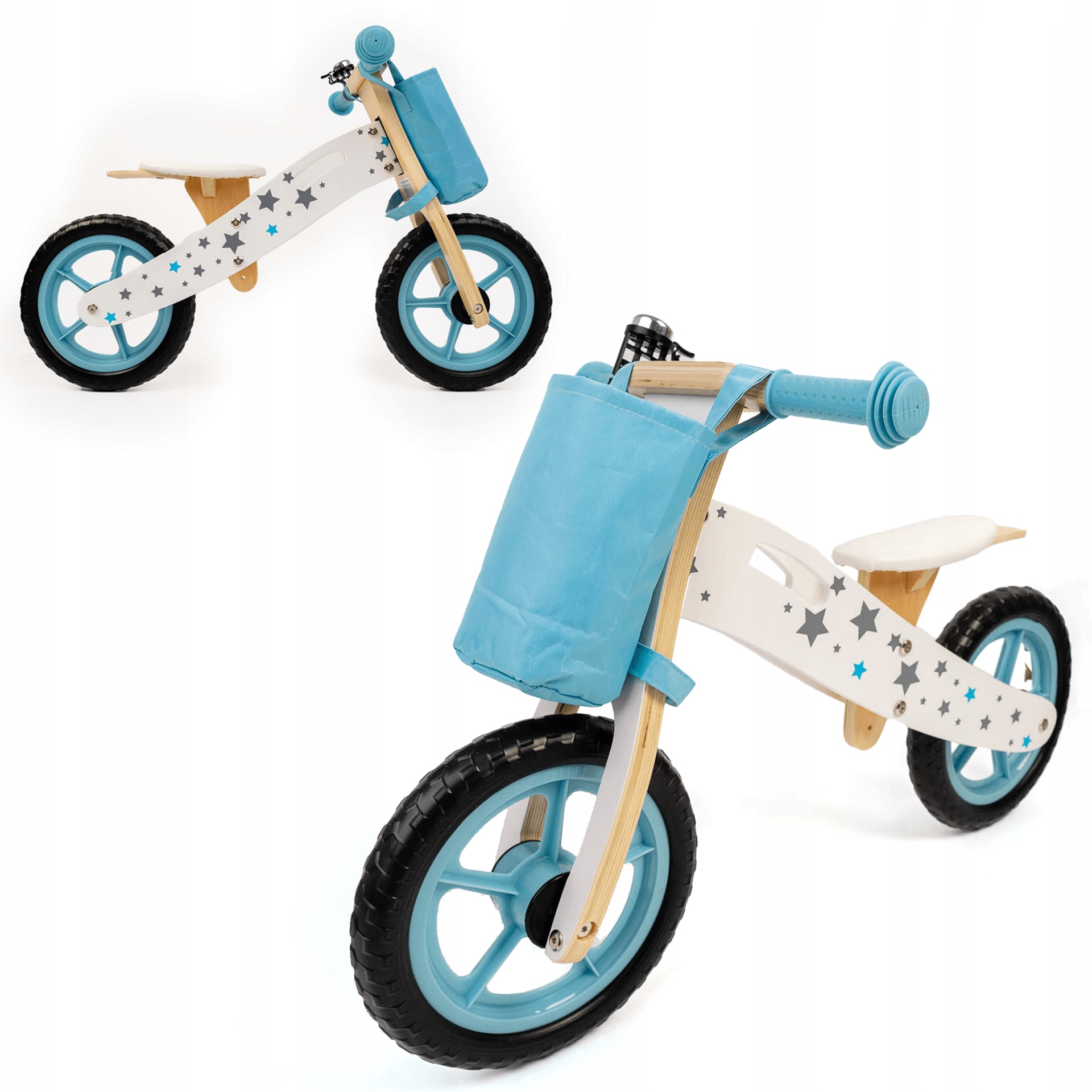 Гоночный велосипед для детей Деревянные Качество Синий