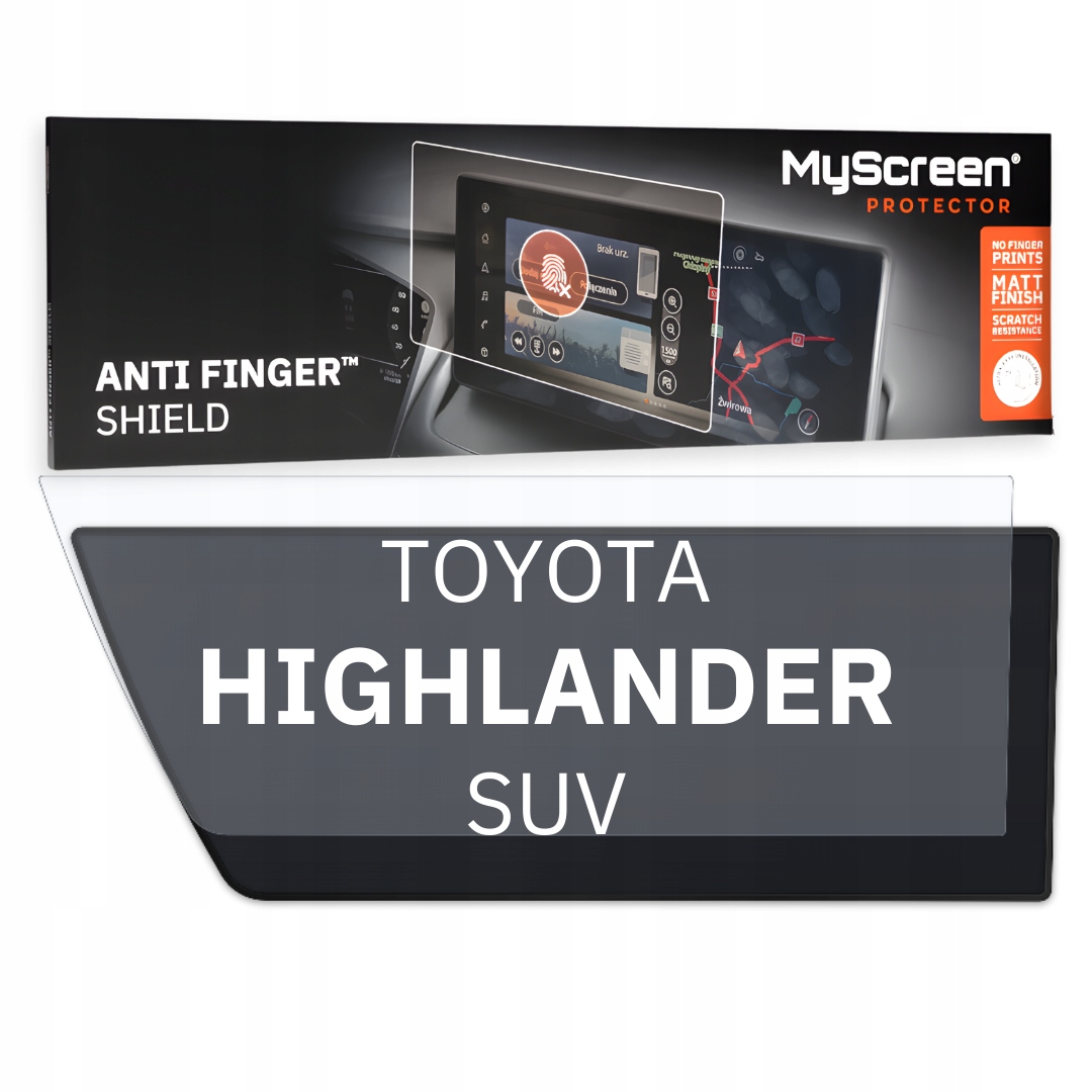 Matná fólie pro Toyota Highlander Suv 2020 hlavní displej 12,3" MyScreen