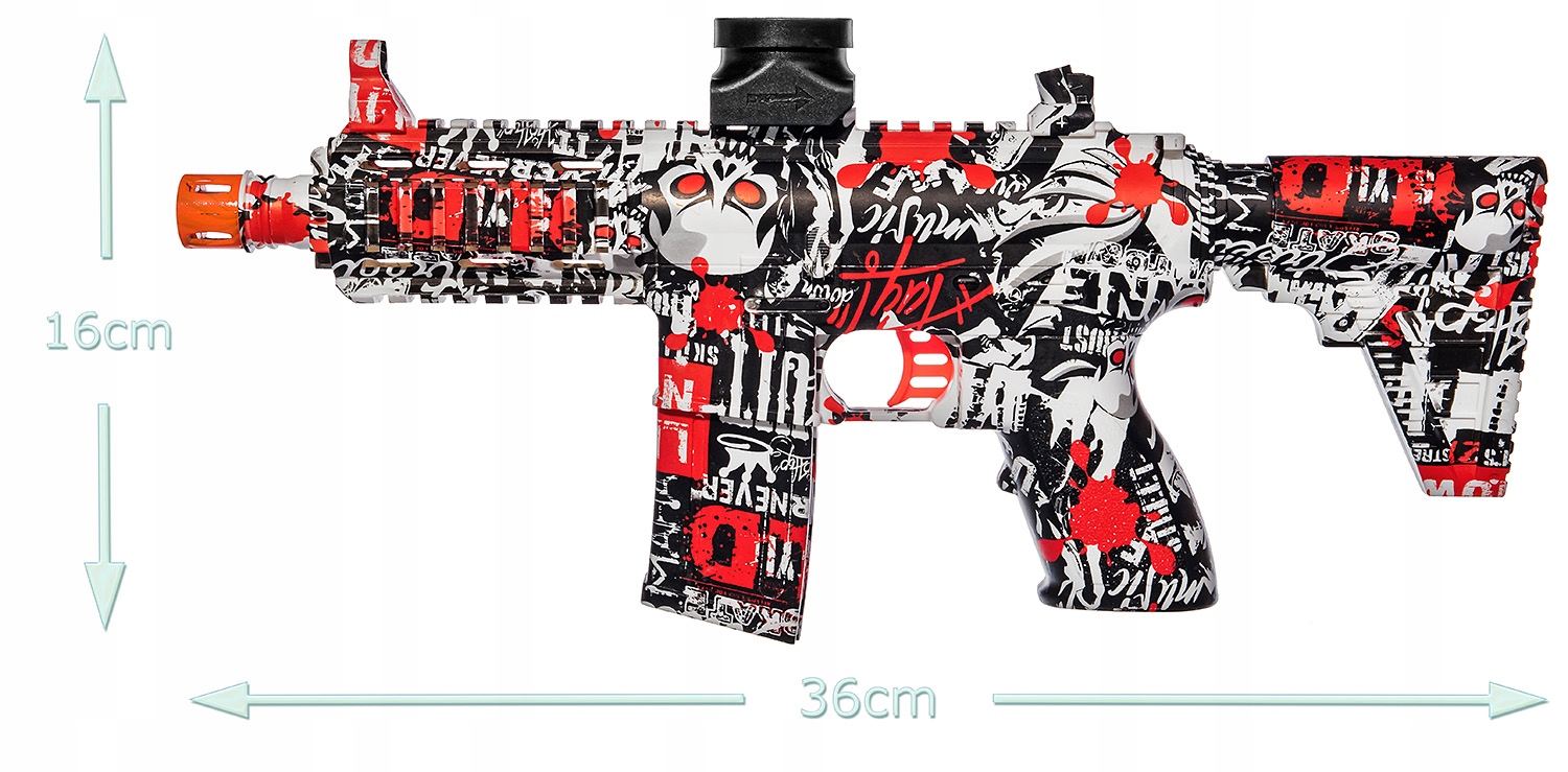 _KARABIN PISTOLET AUTOMAT KULKI ŻELOWE MINI HK416_ Seria Elektryk Żelowe MINI HK416