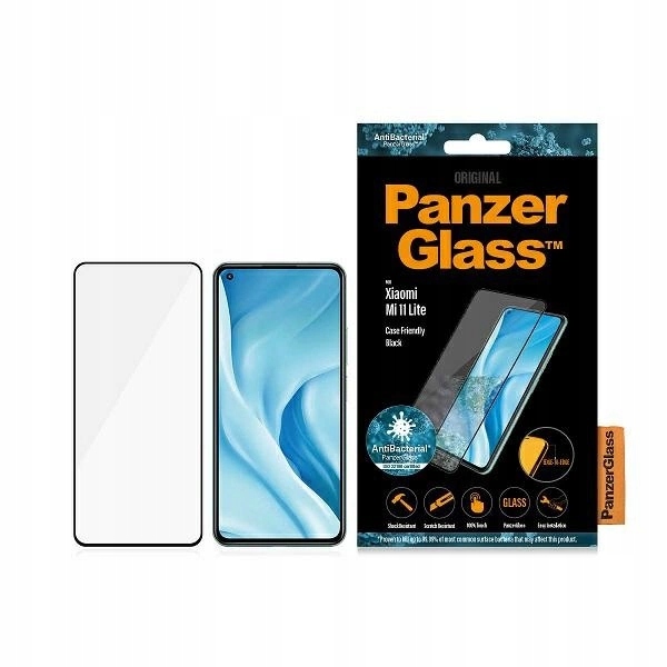 Tvrzené sklo PanzerGlass E2E Regular pro Xiaomi Mi 11 Lite 5G s antibakteriálními vlastnostmi