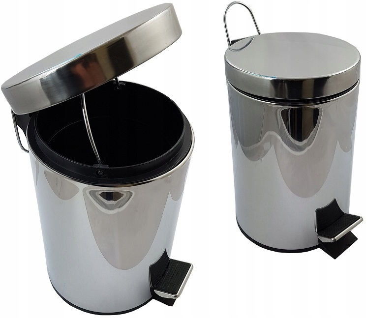 2x odpadkový koš s pedálem 3 l