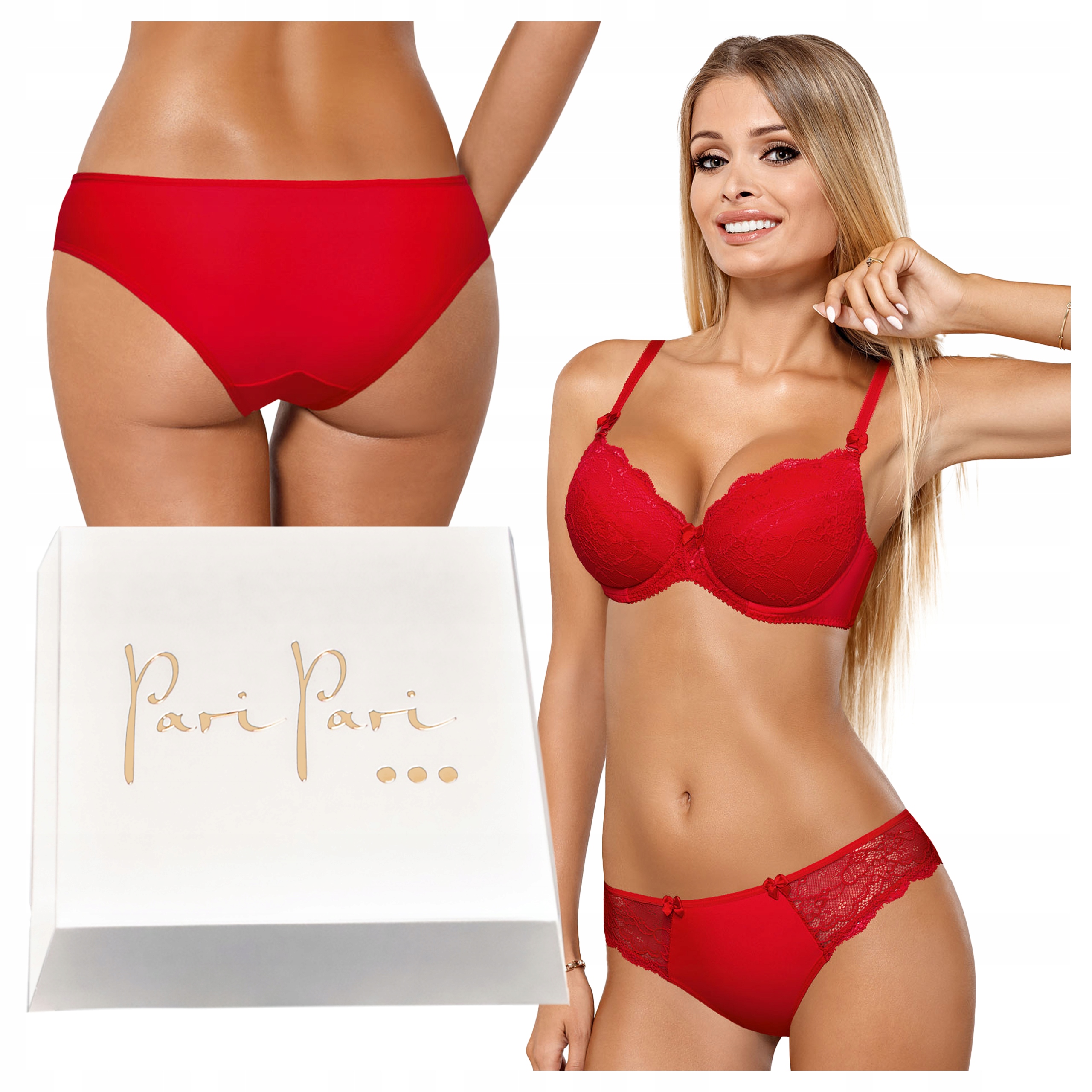 Komplet dámského spodního prádla Sexy podprsenka Push Up Fíky Valentýn