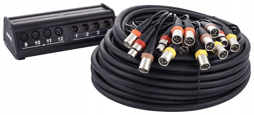 Cordial Cyb 12-4 C stagebox s mnohožilovým kabelem (párákem)