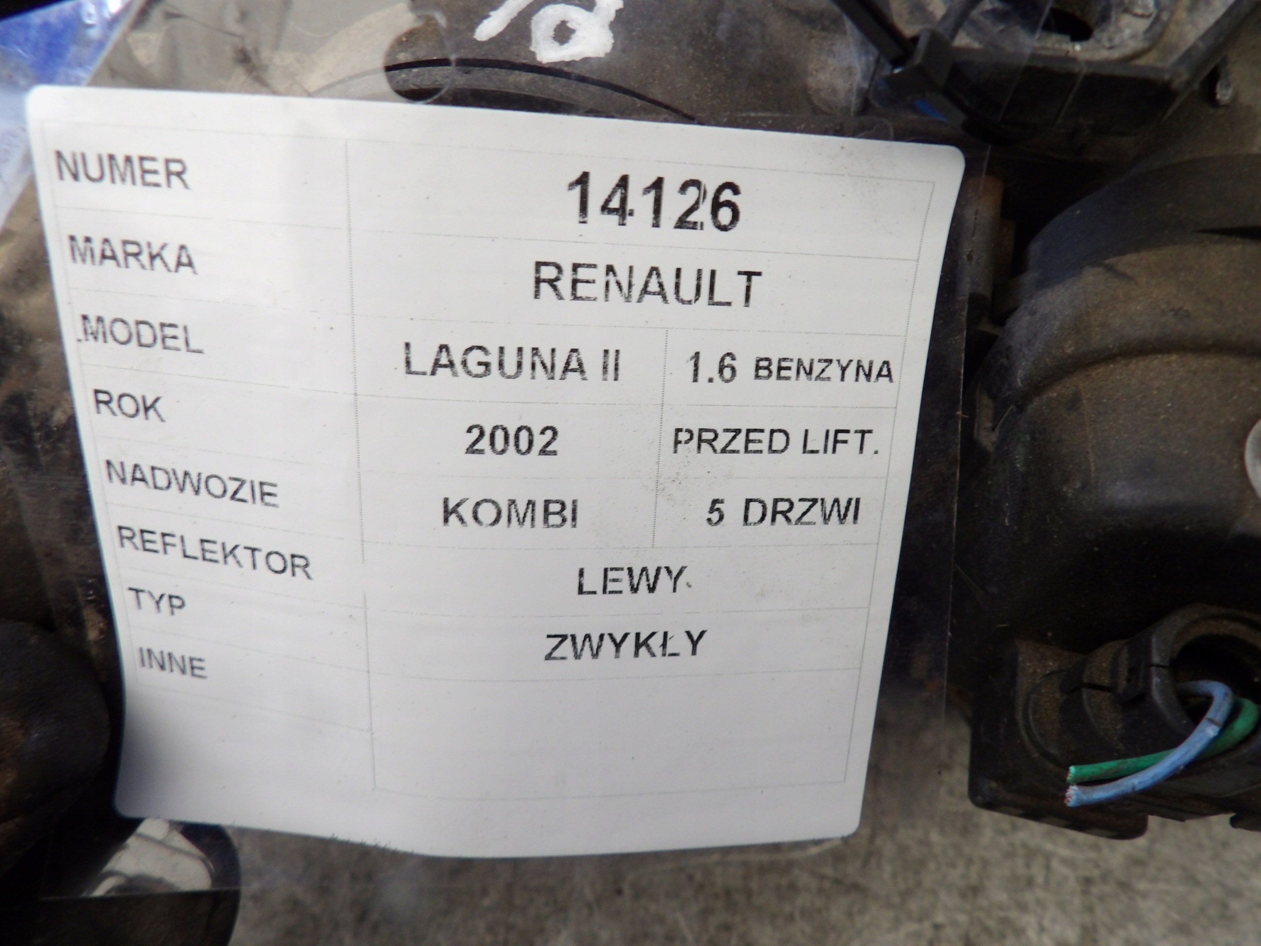 Renault Laguna II light front left
