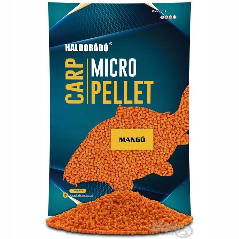Pellet Haldorado Carp Micro Mango Karp Method Feeder Słodki Owocowy 600g