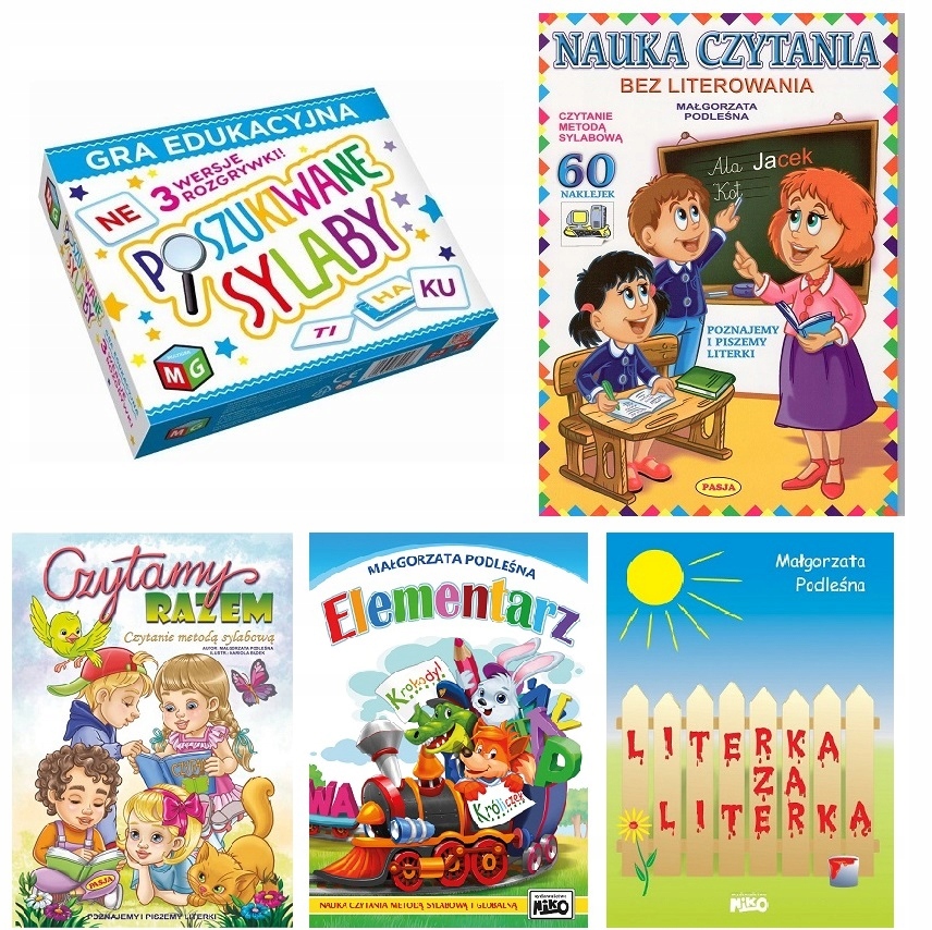 Sylaby +Nauka czytania+ Czytamy+Elementarz+Literka