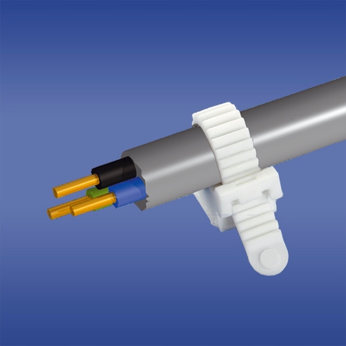 UCHWYT PASKOWY OPASKA DO KABLI UP-22 BIAŁY 100szt Liczba sztuk w ofercie 100 szt.