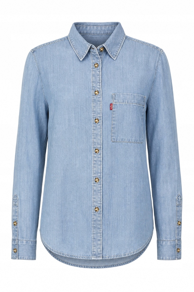Dámská košile Levi's Džínová kapsa na knoflíky Regular Fit S