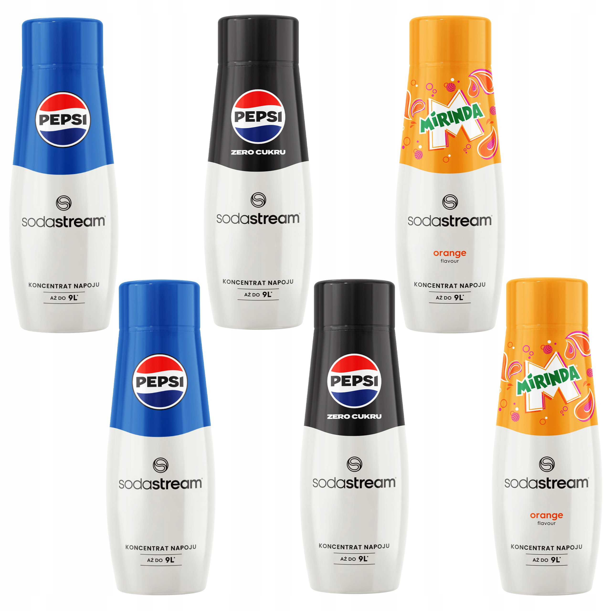 Sodastream Koncentrát – sada 6 kusů – 3 příchutě