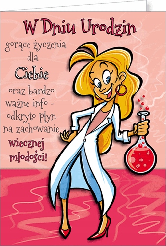 

Kartka na urodziny dla dziewczyny wesoła Co7