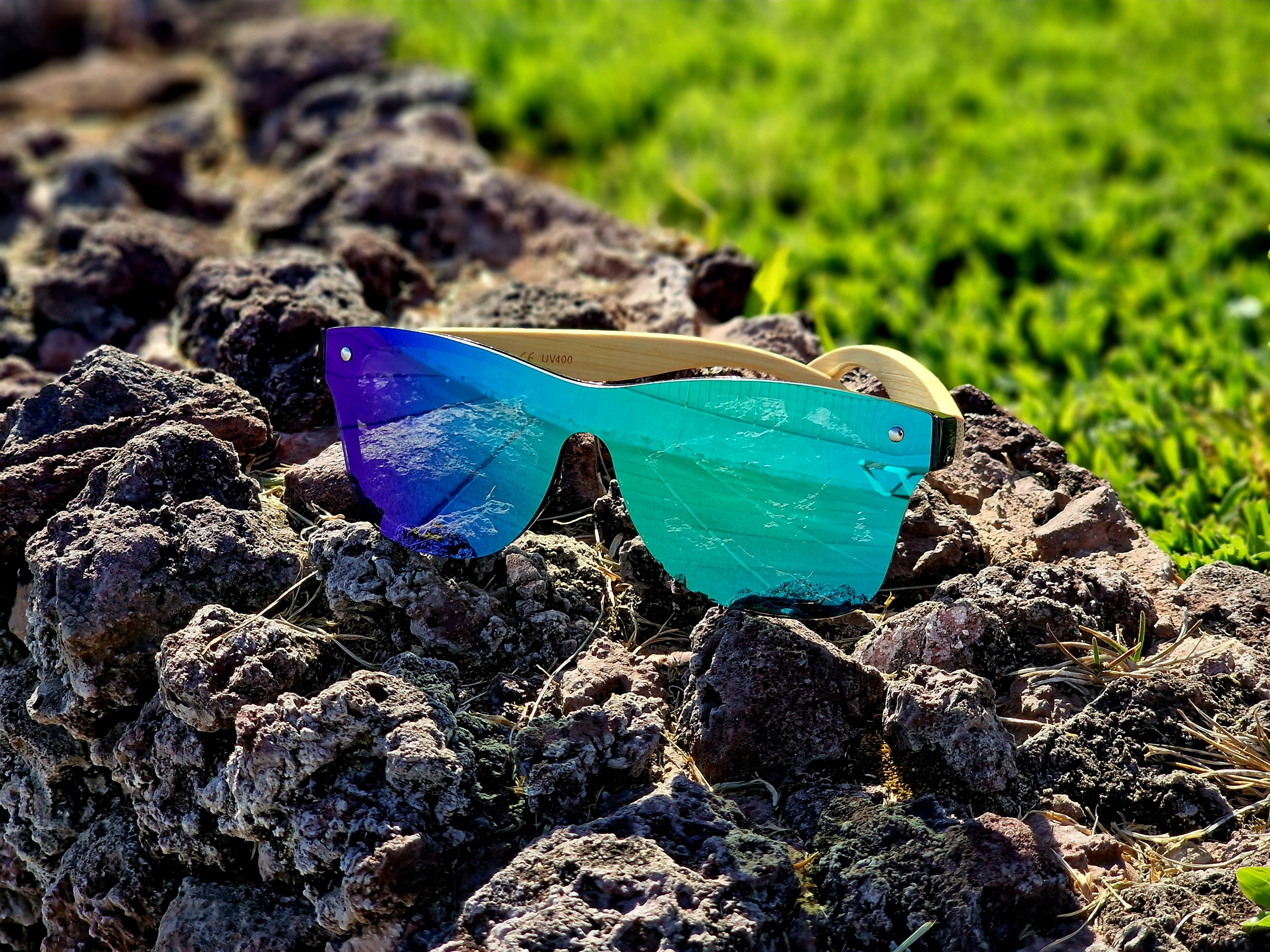 OKULARY PRZECIWSŁONECZNE UV400 DREWNIANE BAMBUSOWE ZESTAW LECERTO Kod producenta 4538