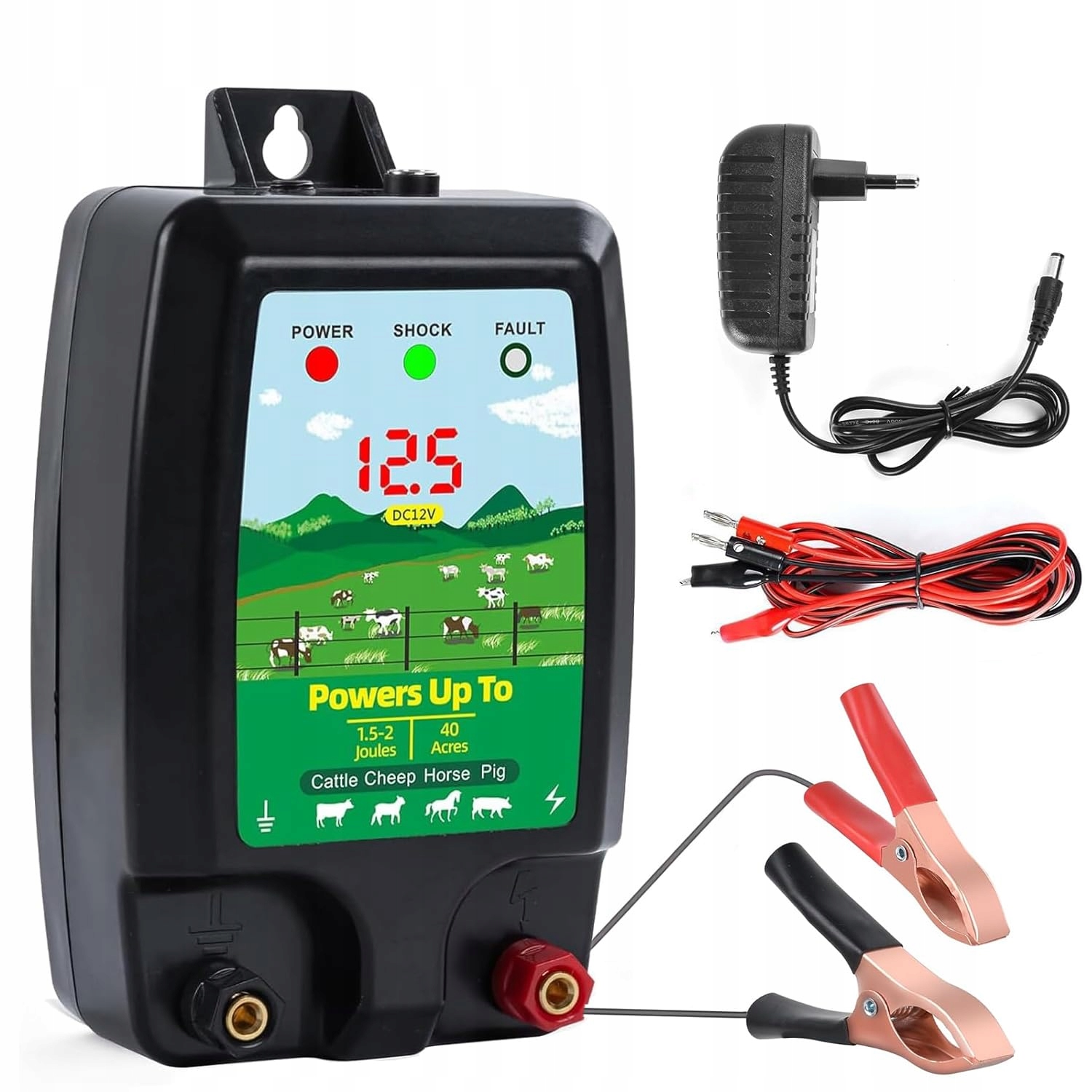 Elektrický elektrizátor Pastuch Elektrický oplocení pro zvířata 10 km