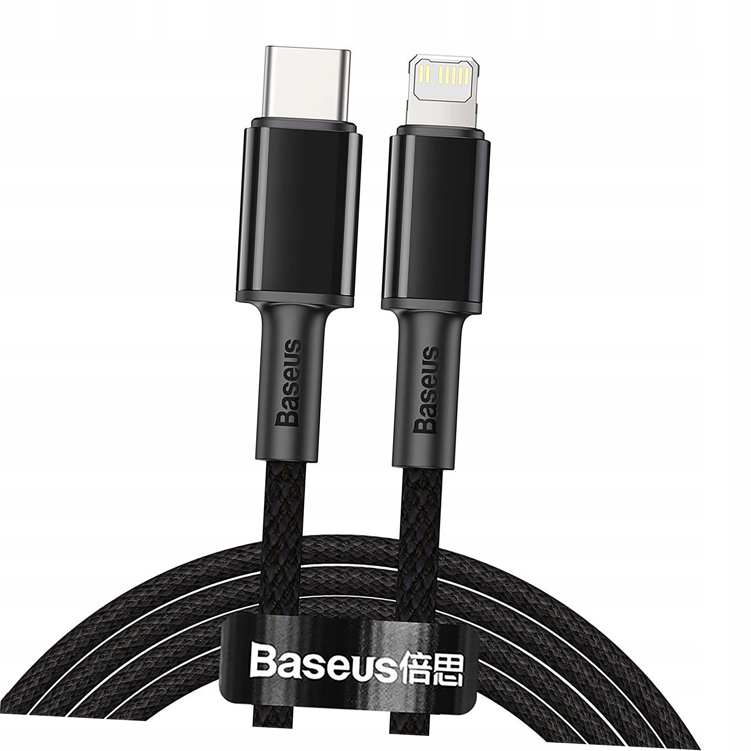 Kabel Baseus CATLGD-A01 Lightning Usb-c Pd 20W 480Mb/s 2m czarny