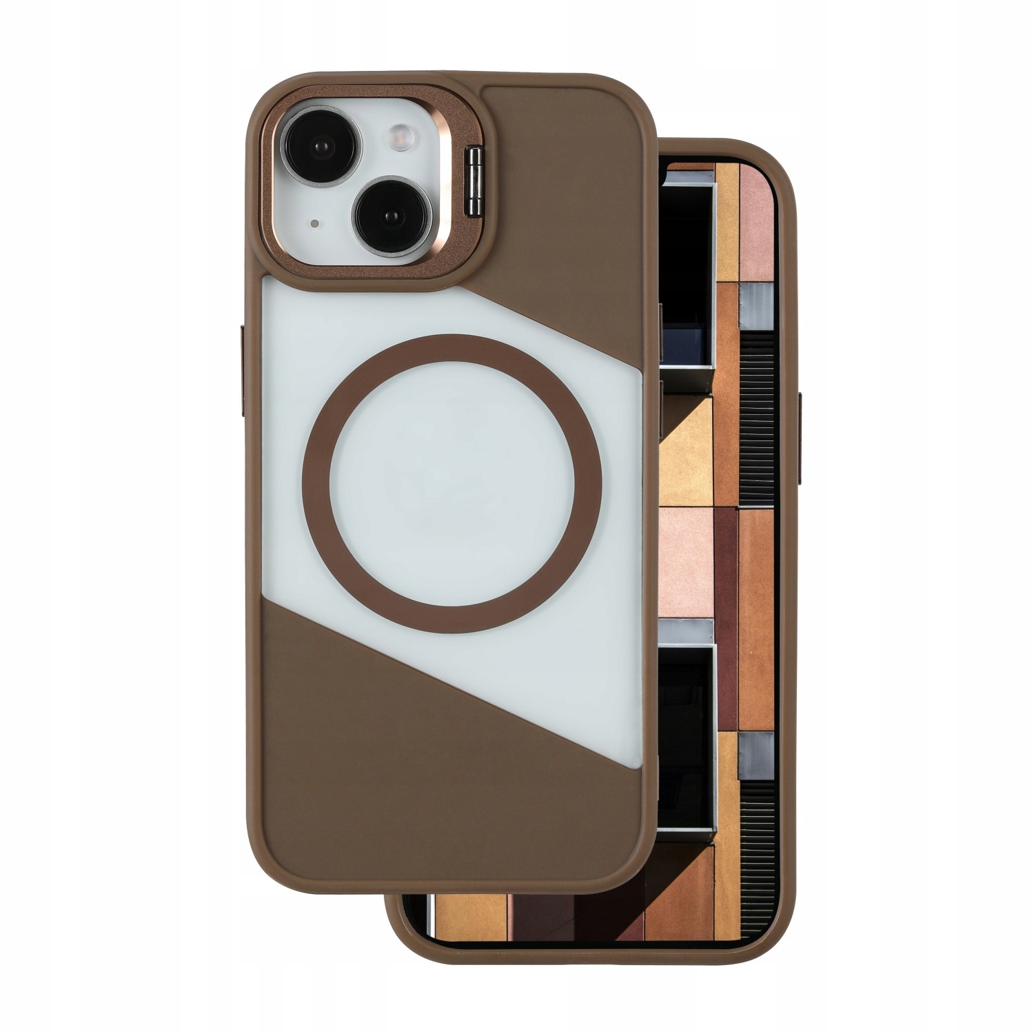 Nakładka Fusion Mag do iPhone 16 6,1" brązowa Tfo