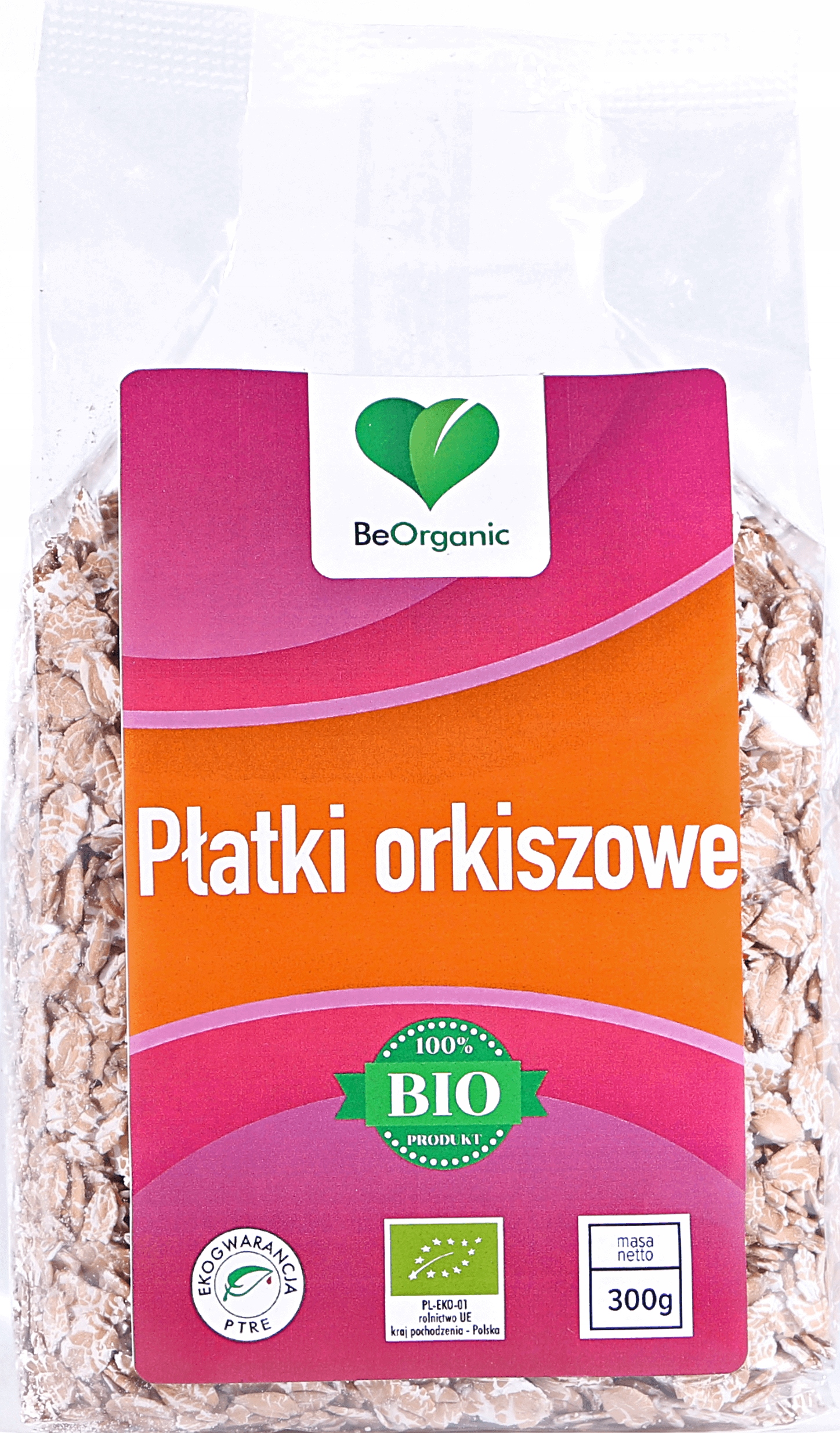 BeOrganic Špaldové vločky 300 g Eko