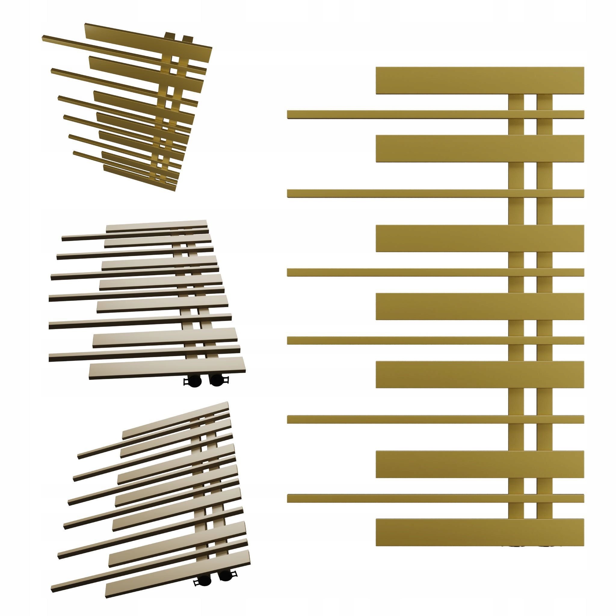 Dekoratívny radiátor Piano Pravý 870x570 Svetlý Antik