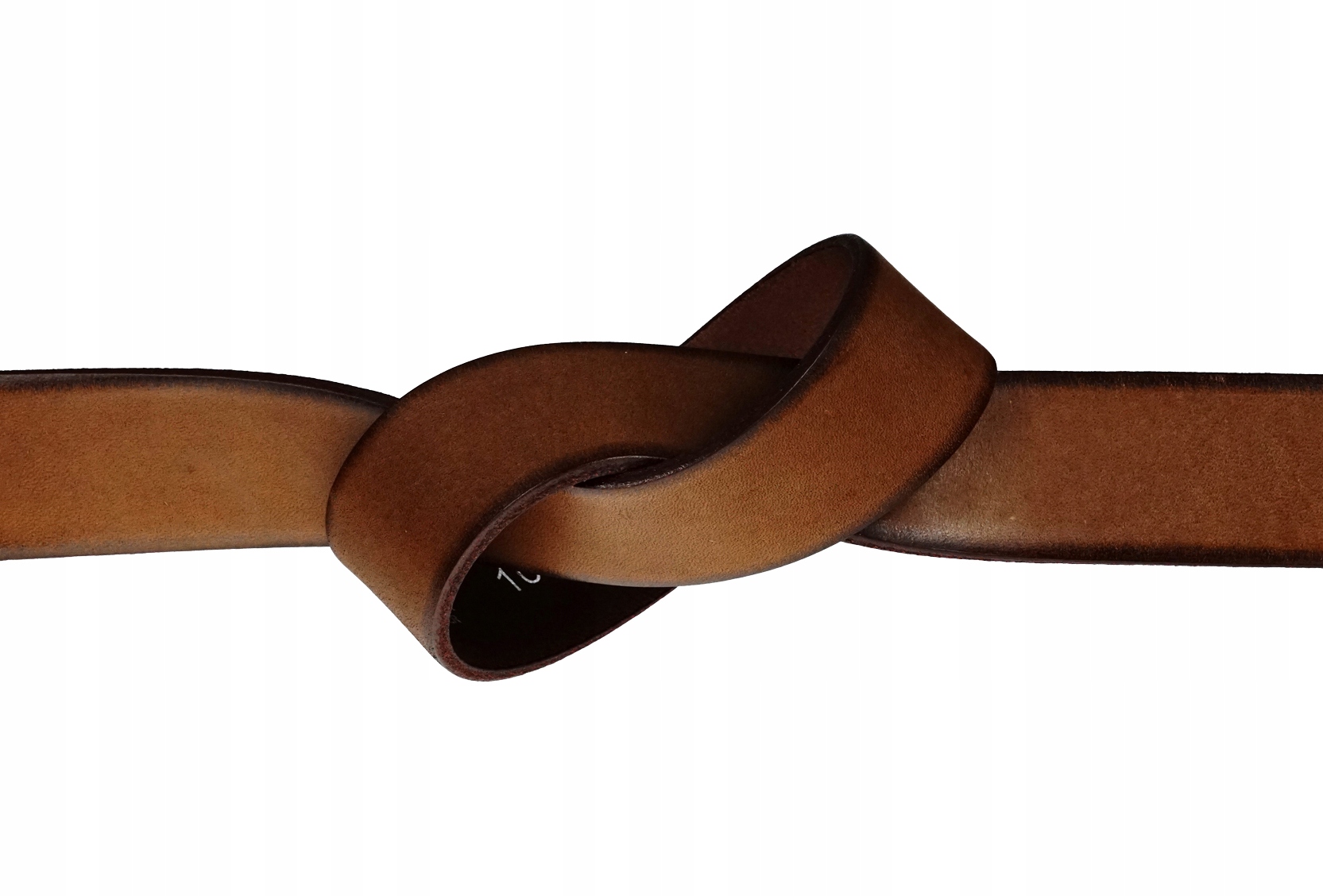 SKÓRZANY PASEK BLAKARDO 3,5 CM BRĄZOWY TRAST 120 Płeć mężczyzna