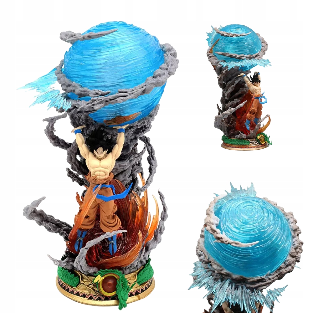 FIGURKA 3D ANIME DRAGON BALL SON GOKU FIGURKA DEKORACYJNA ZE ŚWIATŁEM