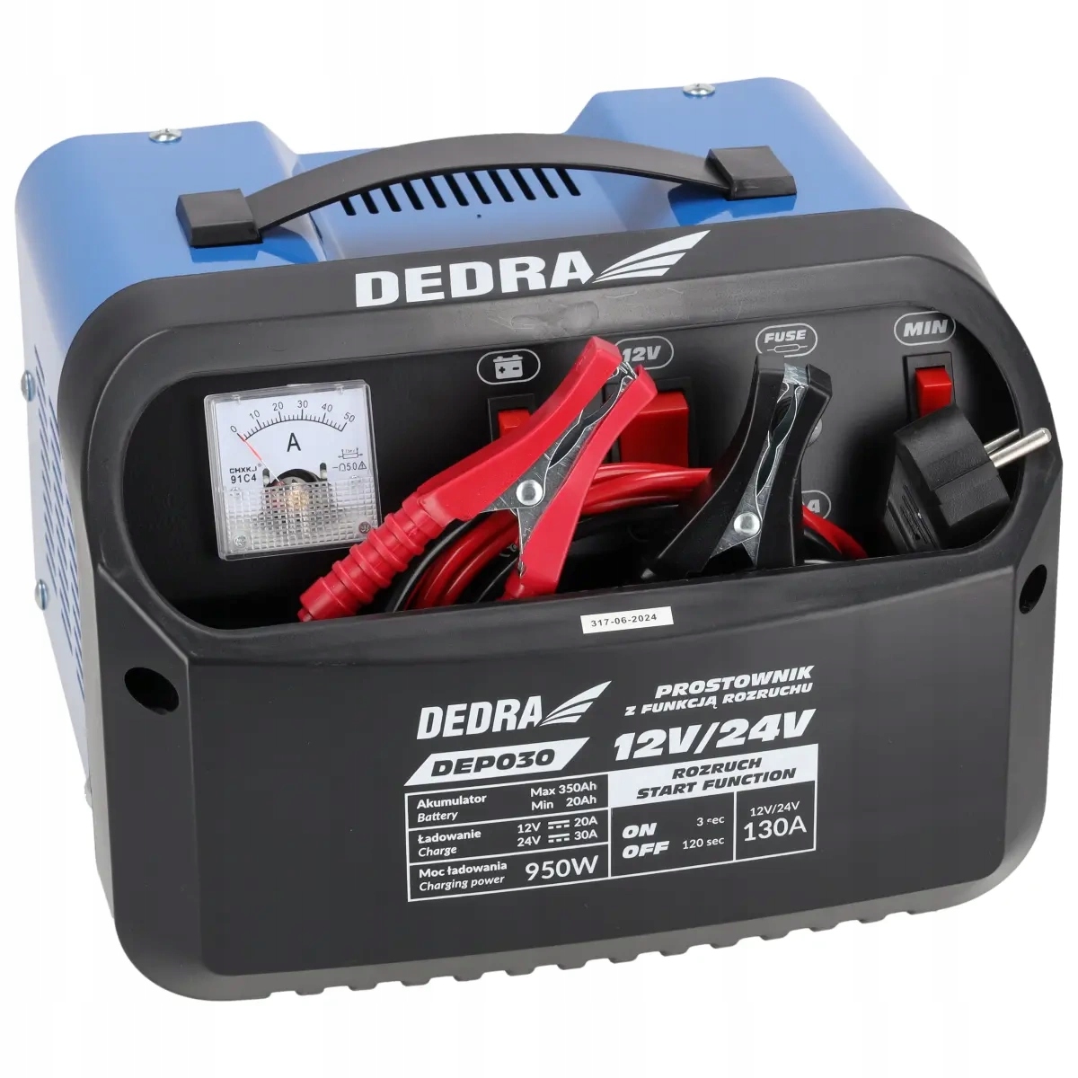 Prostownik Z Rozruchem 12/24V 20-350AH DEDDEP030 Dedra