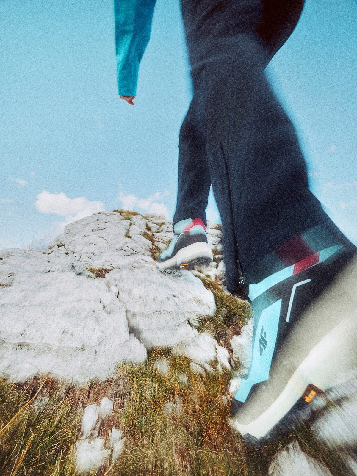 Trekové boty 4F zimní sněhule Primaloft dámské modré 41