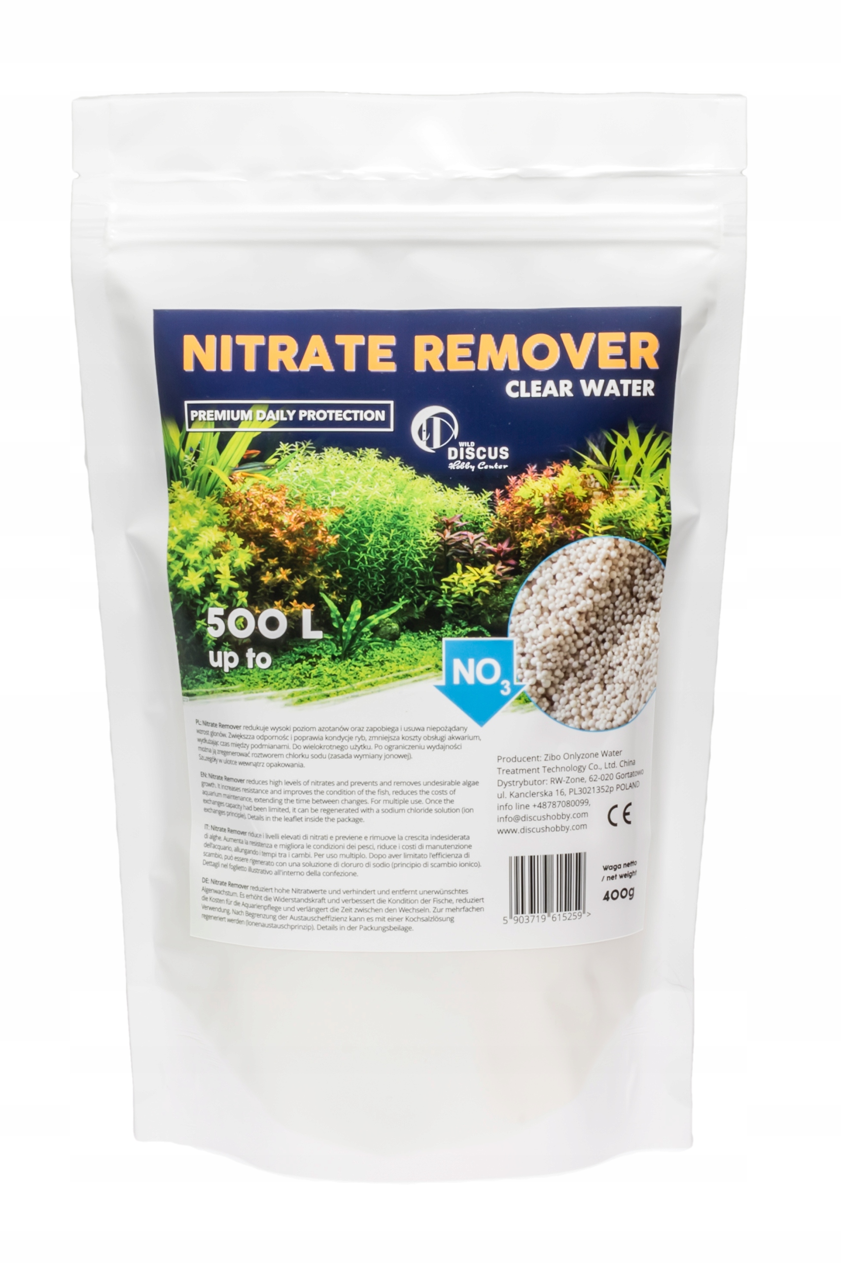 

Nitrate Remover clear water do 500L