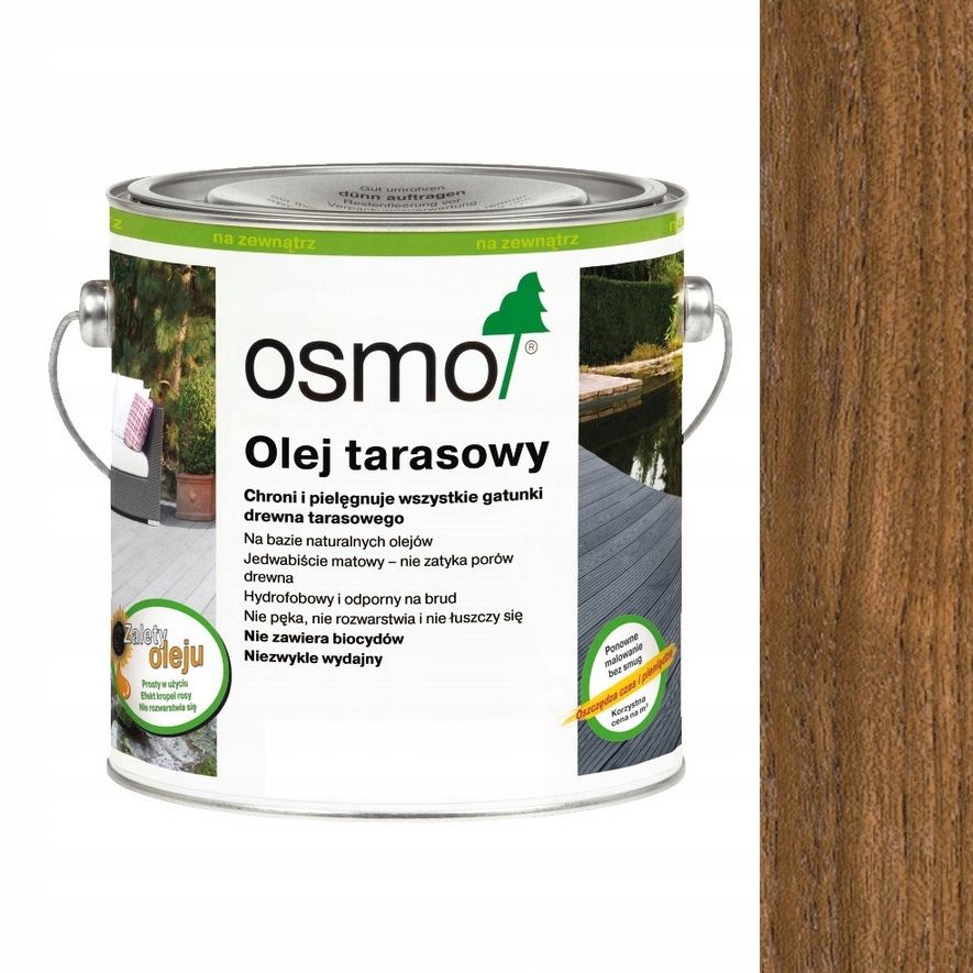Olej tarasowy Osmo 007 Teak do Drewna Bezbarwny 2,5L