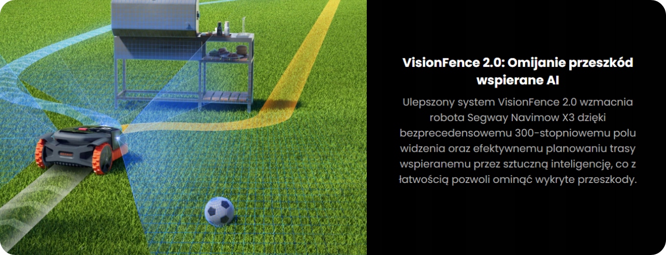 SEGWAY ROBOT KOSZĄCY Navimow X350 - do 5000 m² bez przewodu Średni czas pracy 200 min