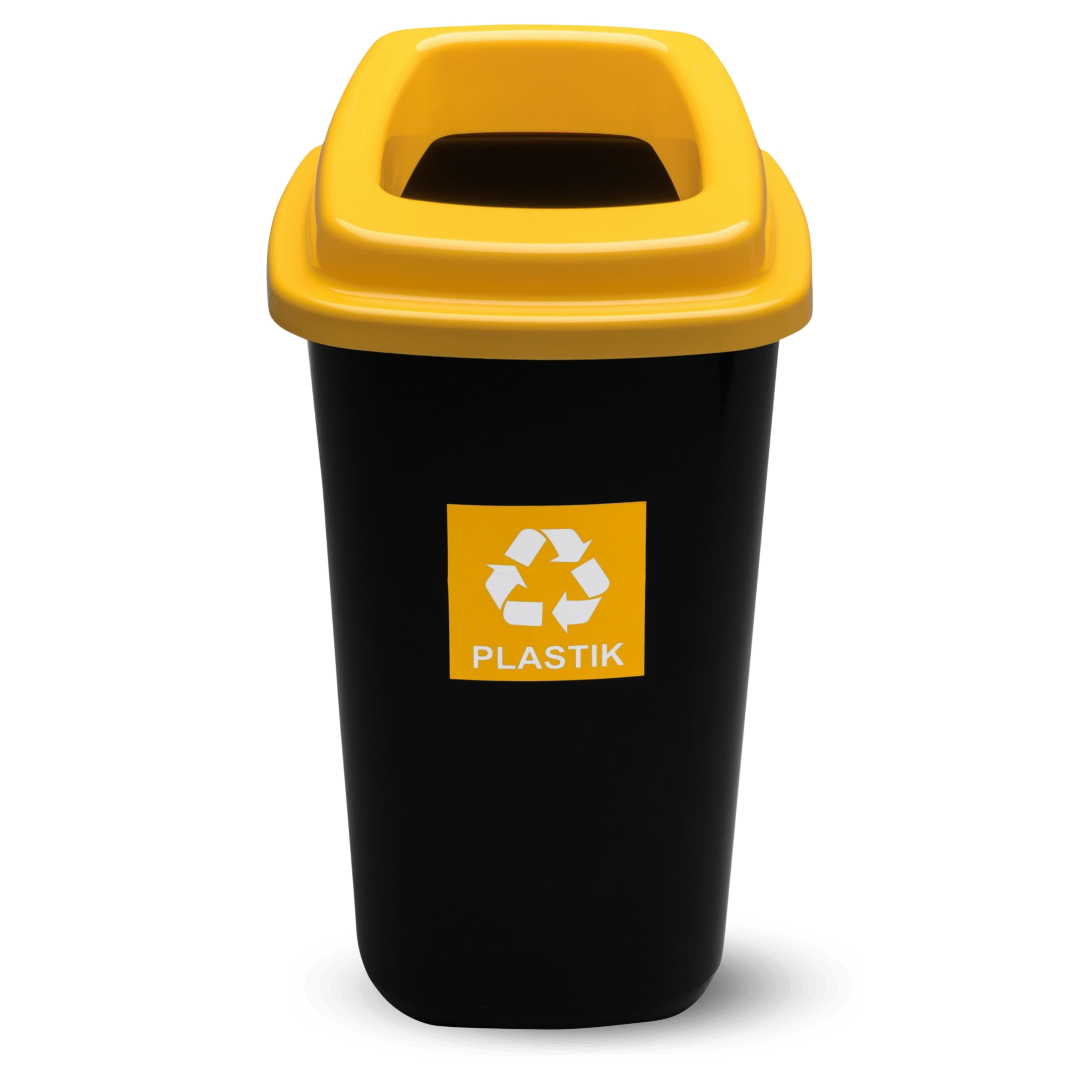KOSZ DO SEGREGACJI ŚMIECI 28L ŻÓŁTY PLASTIK