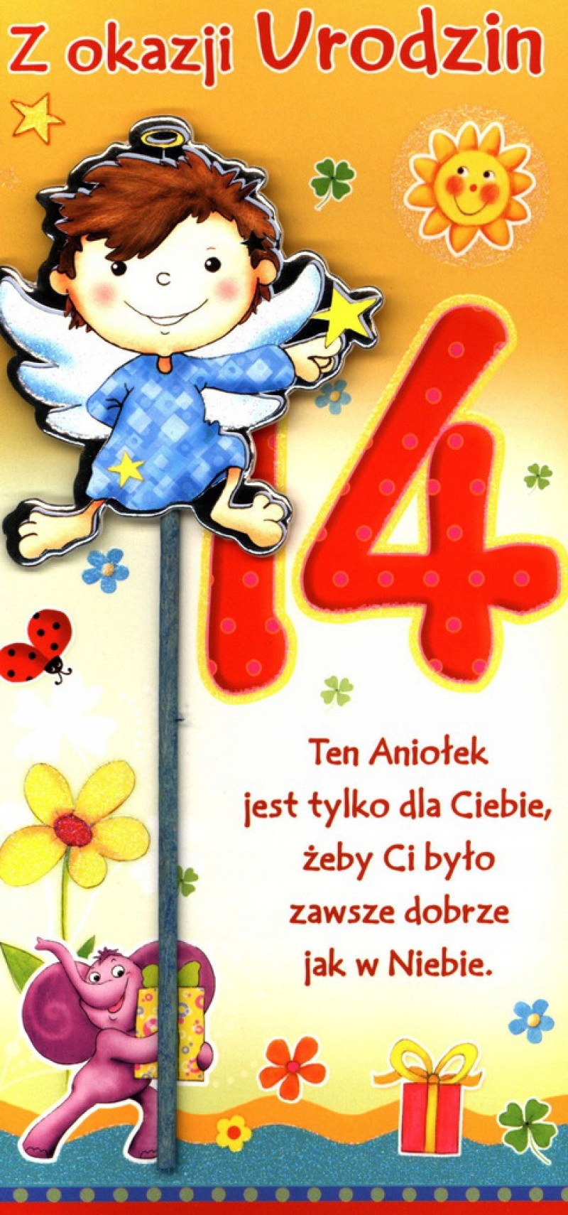 KARTKI DLA DZIECI URODZINOWE ZE ZWIERZĄTKAMI Materiał papier