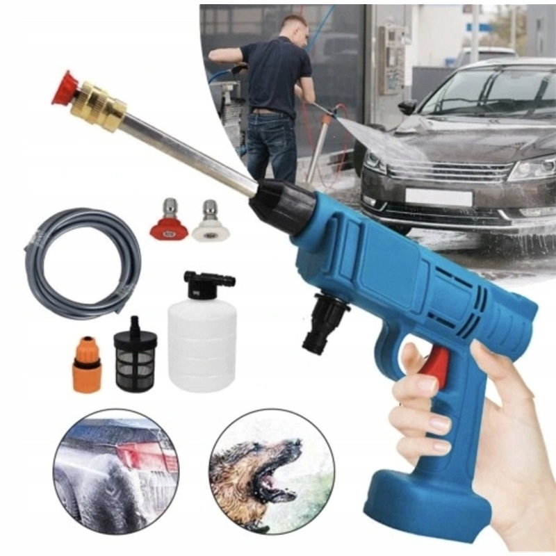 Bezdrátová Myčka 48V, Lehká Pěnová Pistole, Sada Modrá
