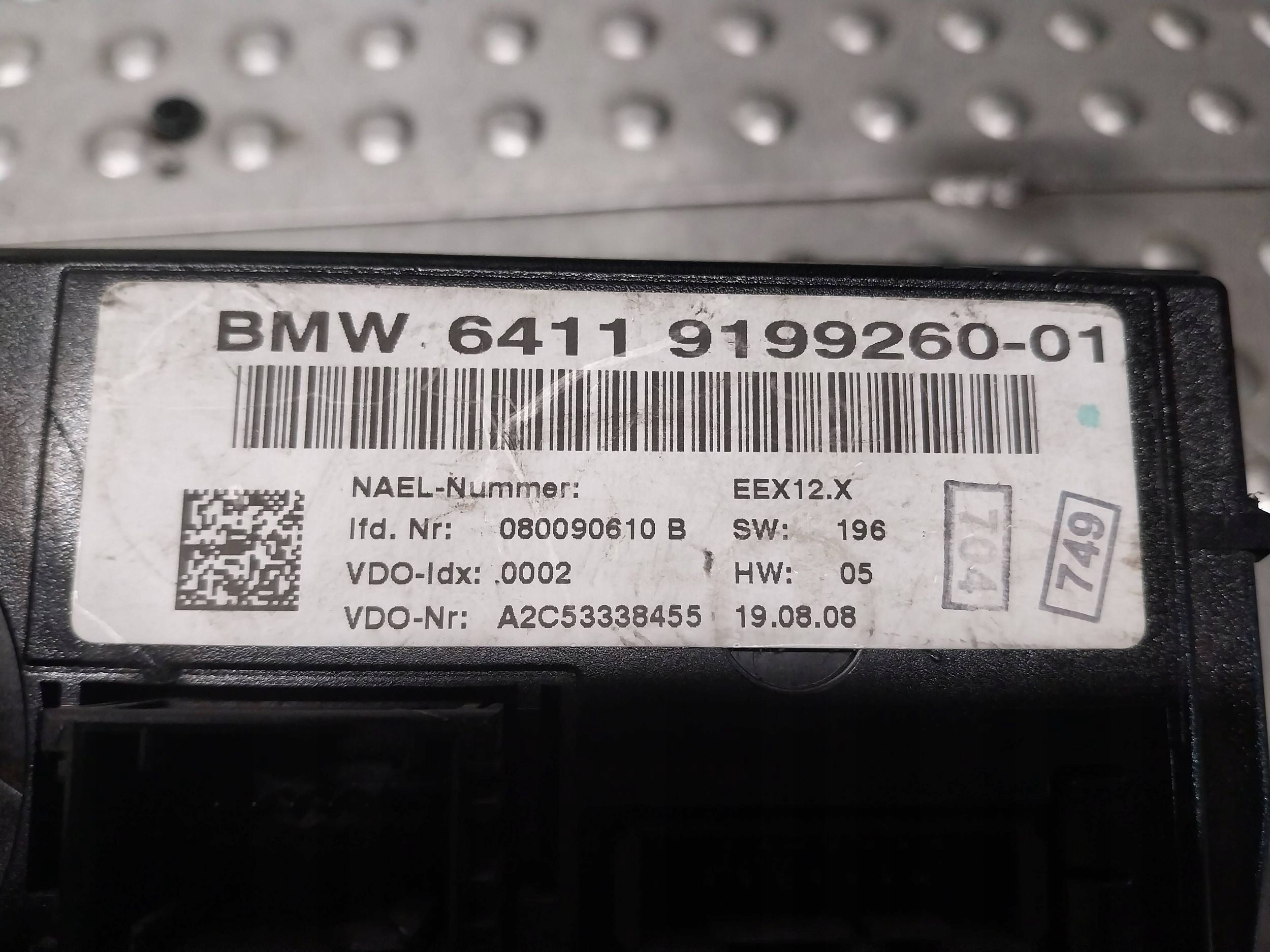PANEL des lüfters klimaanlage 9199260 BMW E81 E82 E87 E88 E90 E91 E92 E93