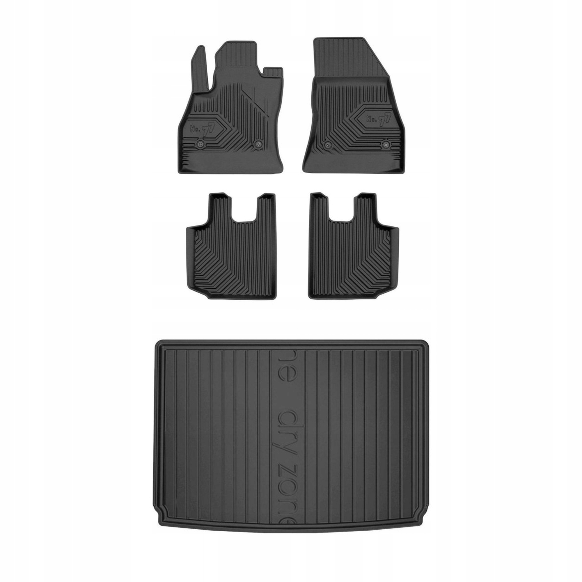 Gumová sada koberčekov a rohoží Fiat 500L 2012-2022 verzia Trekking