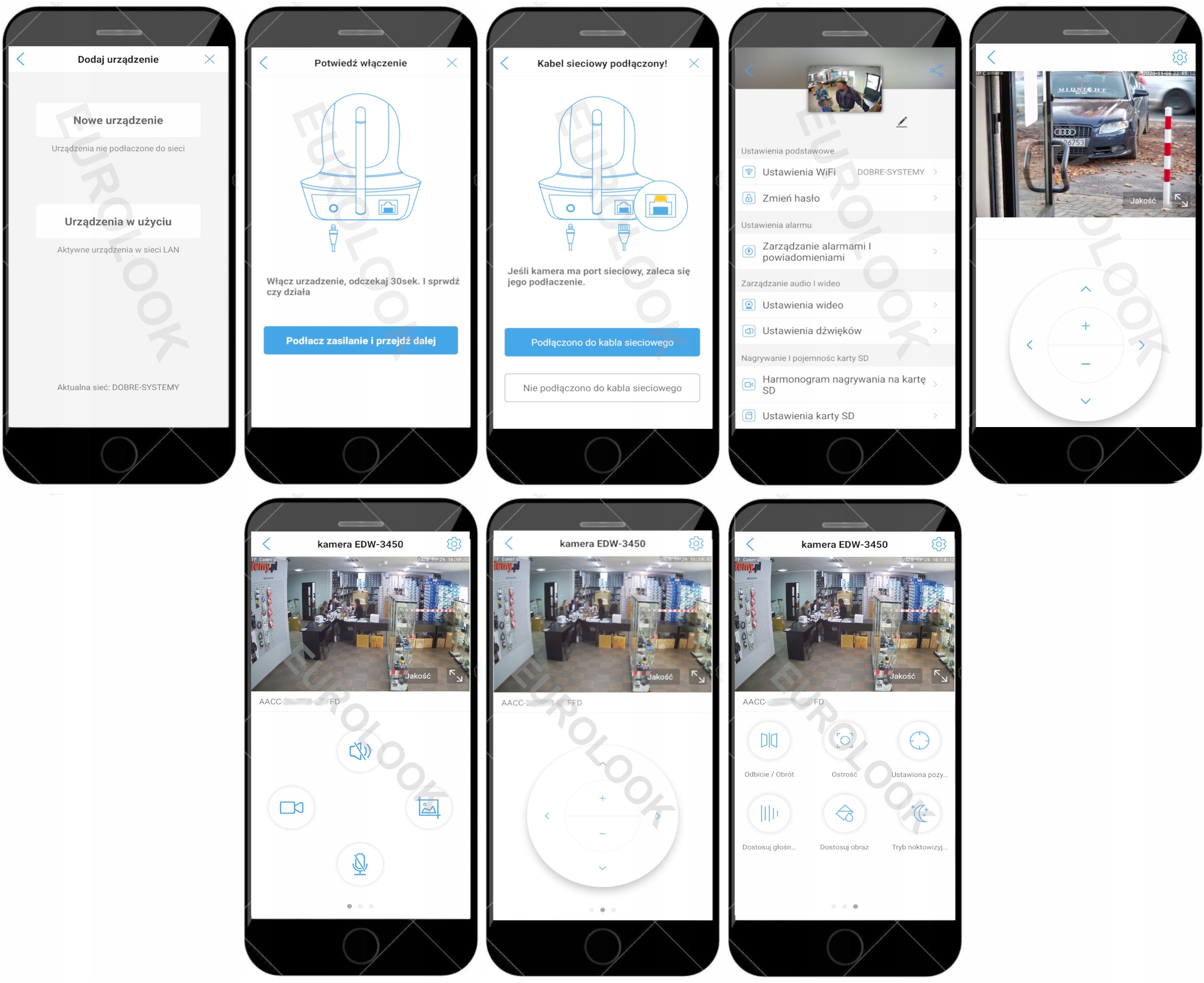 KAMERA IP BEZPRZEWODOWA WIFI ZEWNĘTRZNA MONITORING Typ kamery czarno-biała kolorowa na podczerwień