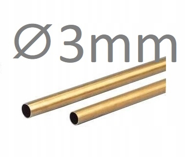 

Rurka mosiężna O 3,0/2,1x1000 mm
