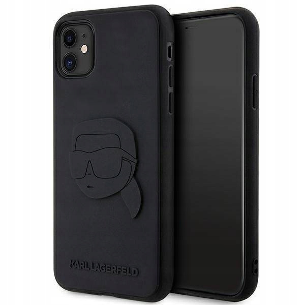 Karl Lagerfeld KLHCN613DRKNK Pouzdro pro iPhone 11 Xr 6.1", černá/černá