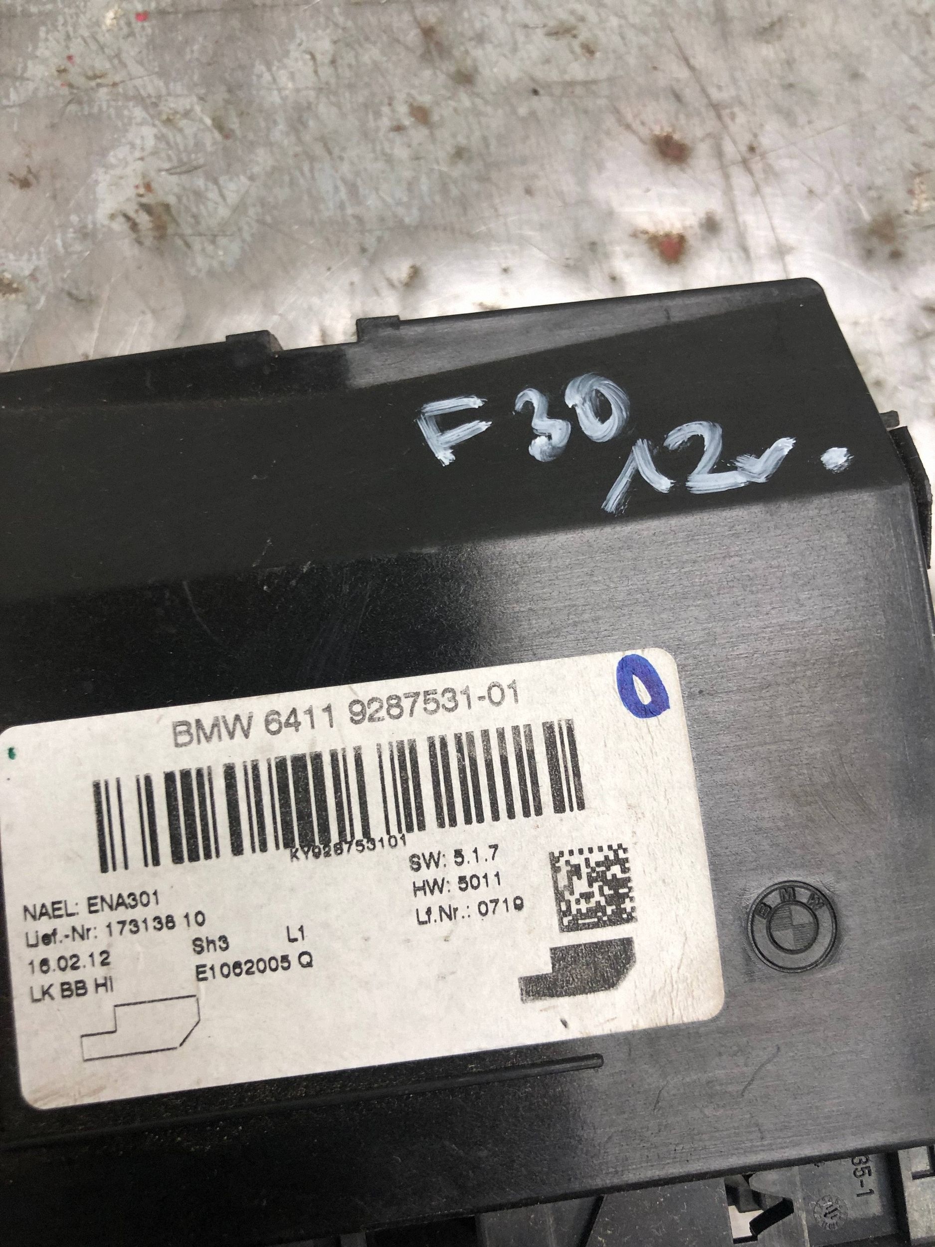 modul bedienteil klimaanlage BMW F30 9287531
