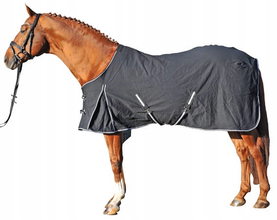 Deka pro koně Hkm SummerStable přechodová bavlněná černá 145
