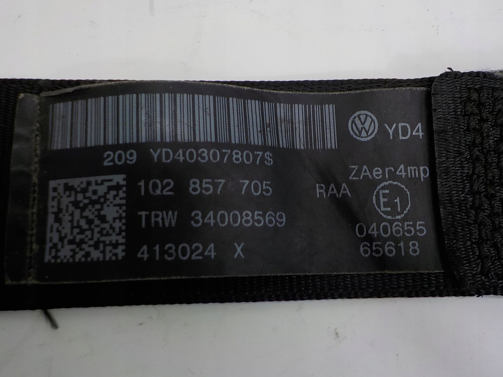 VW EOS Gurten Sicherheits links 1Q2857705