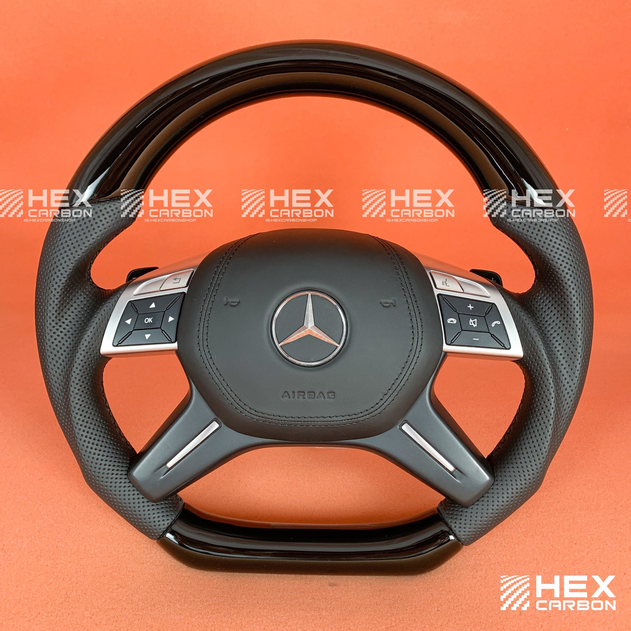 SWO-0130 - Рулевое колесо Black PIANO MERCEDES W463 W166 X166