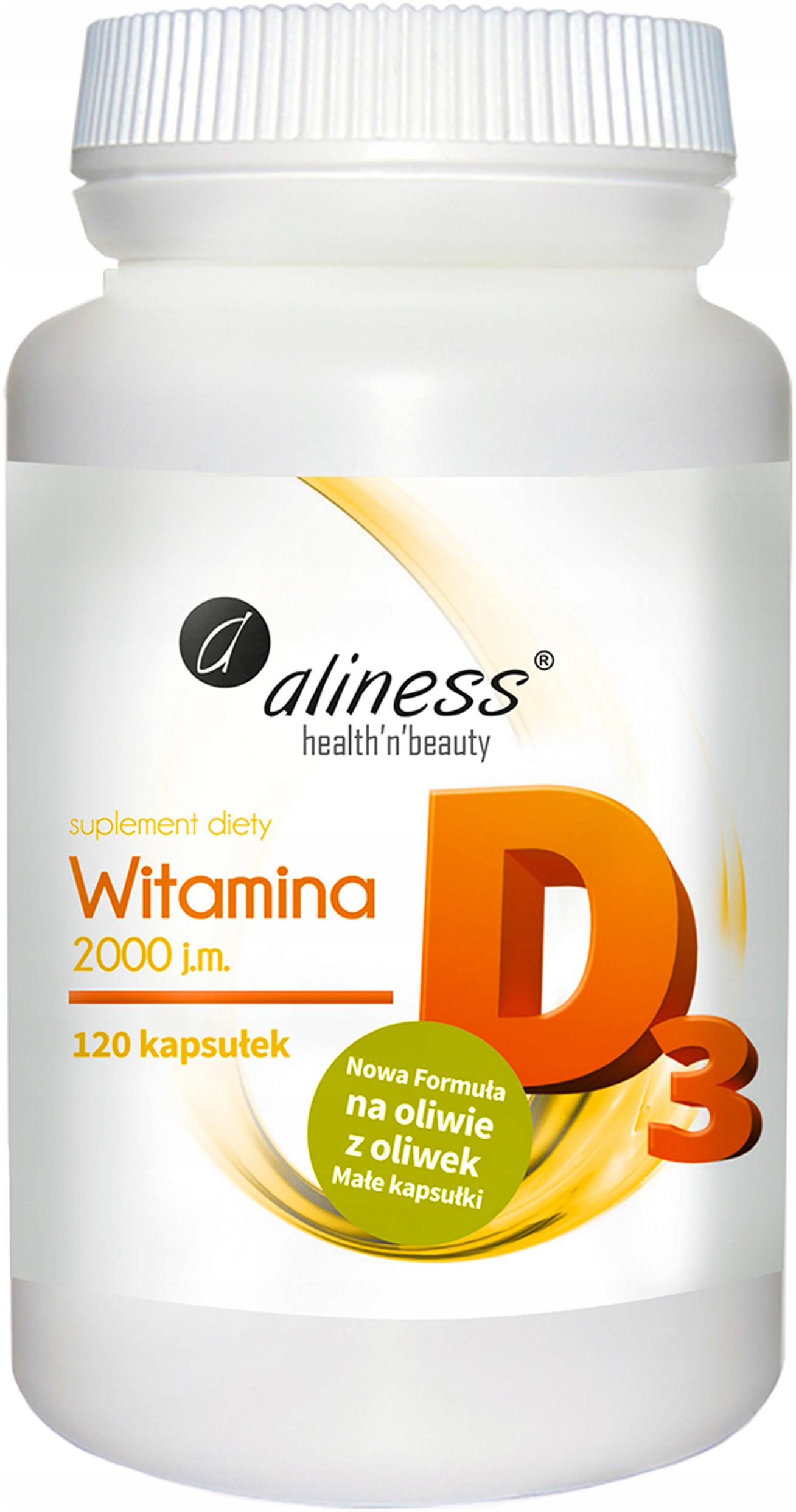 

Aliness Witamina D3 2000 j.m 120 kaps.