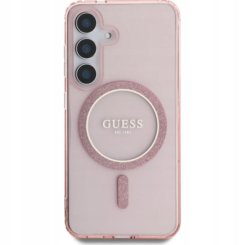 Pouzdro pro Galaxy S25, pro MagSafe, Guess, elegantní kryt, kryt, obal