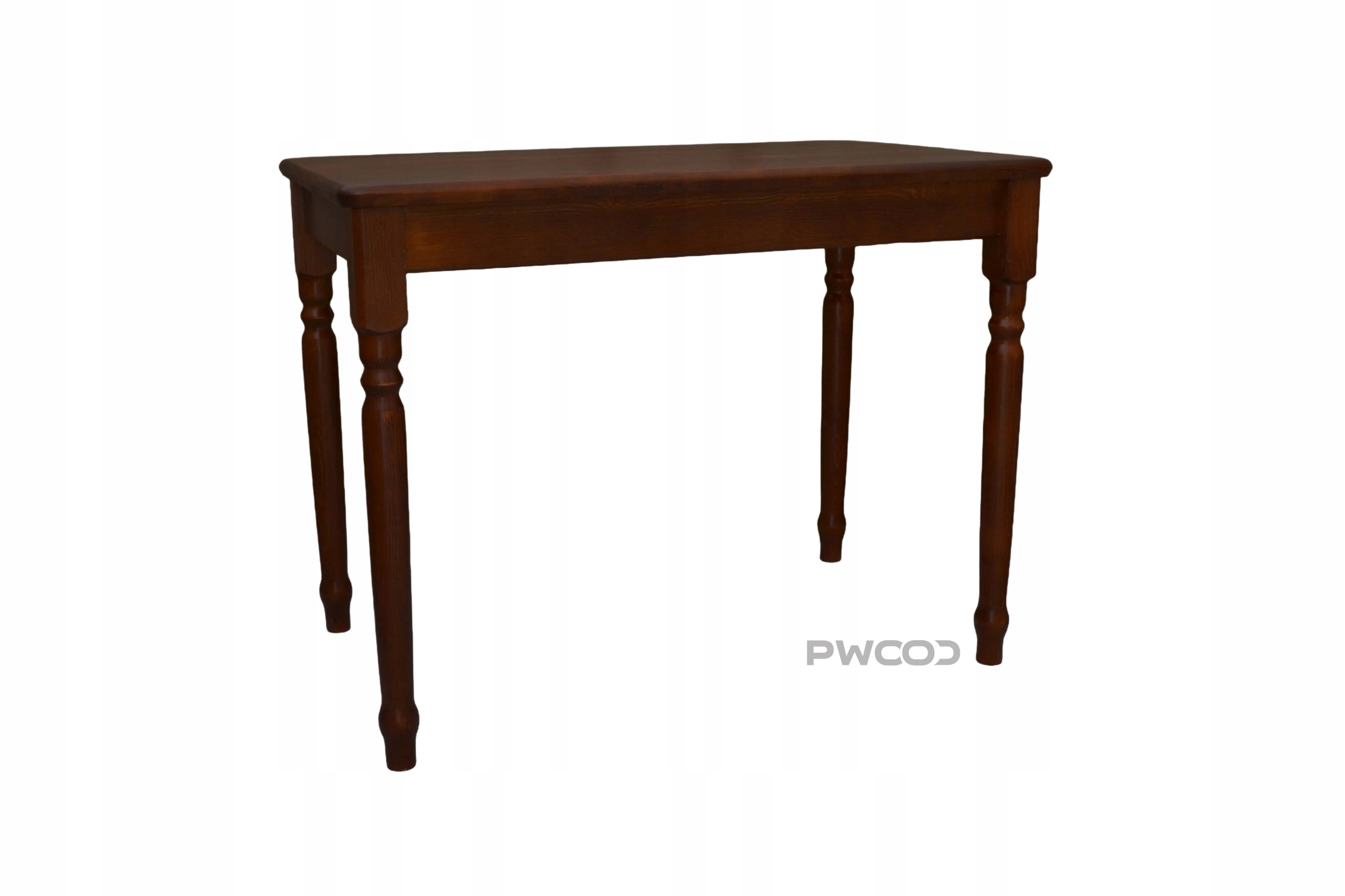 Dřevěný Stůl z borovice, barva calvados, soustružený, 90 x 60 cm