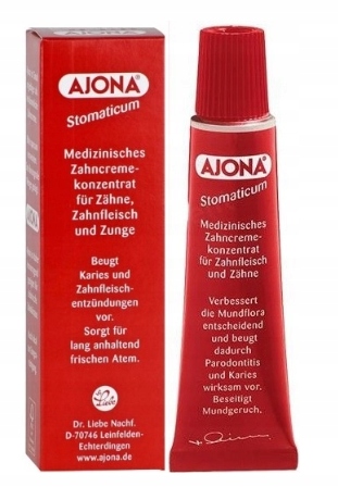 Pasta Ajona stomaticum koncentrat do zębów i dziąseł 25 ml